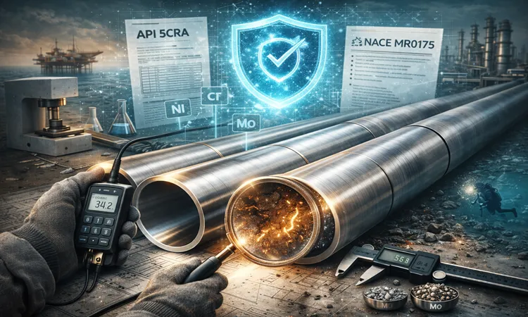 راهنمای بازرسی و کنترل کیفیت لوله CRA | پرگاس فلز