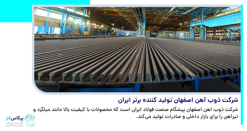 شرکت ذوب آهن اصفهان تولید کننده برتر ایران