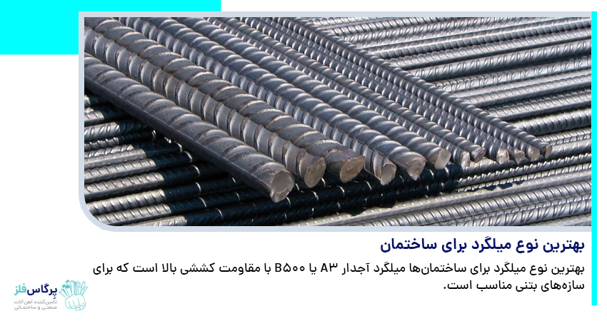 بهترین نوع میلگرد برای ساختمان