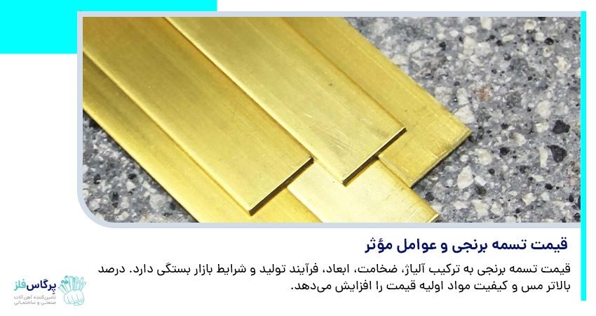 &nbsp;قیمت تسمه برنجی و عوامل مؤثر بر هزینه‌ها