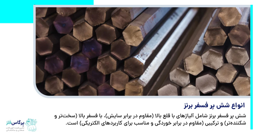 انواع شش پر فسفر برنز