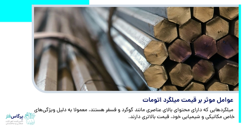 عوامل مؤثر بر قیمت میلگرد اتومات