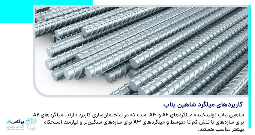 کاربردهای میلگرد شاهین بناب