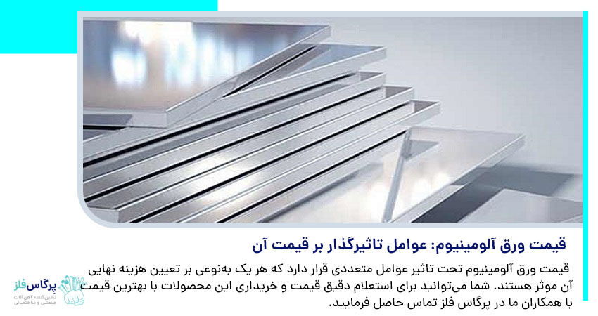 قیمت ورق آلومینیوم: عوامل تأثیر گذار بر قیمت آن