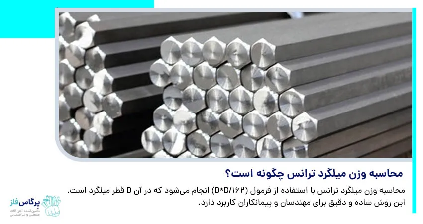 محاسبه وزن میلگرد ترانس چگونه است؟