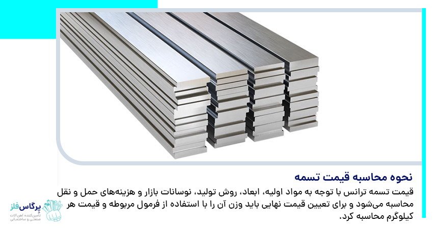 نحوه محاسبه قیمت تسمه